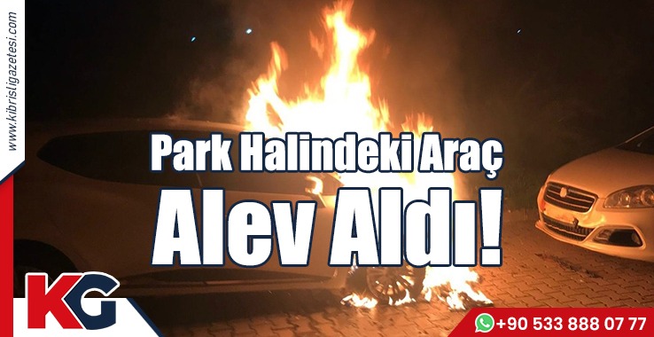 Park Halindeki Araç Alev Aldı!