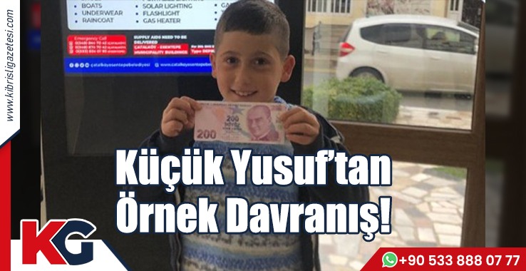 Küçük Yusuf’tan Örnek Davranış!