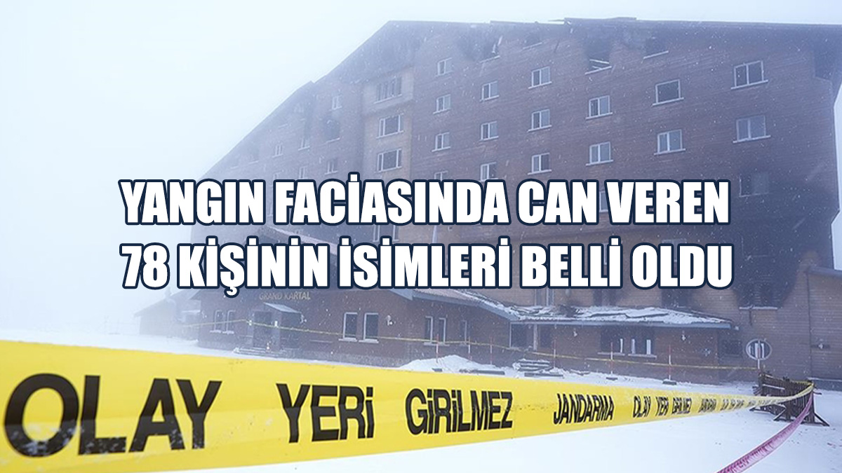 Kartalkaya'daki Yangında Hayatını Kaybeden 78 Kişinin Kimliği Belirlendi