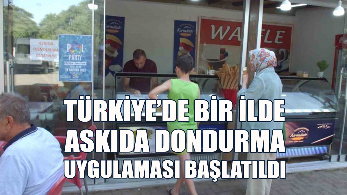 Türkiye’de Bir İlde Askıda Dondurma Uygulaması Başlatıldı