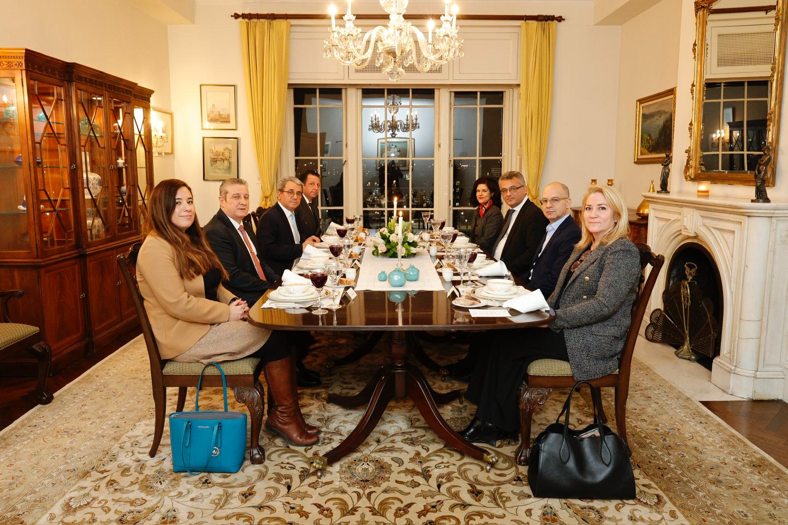 Erhürman, New York'ta Büyükelçi Ahmet Yıldız ile görüştü