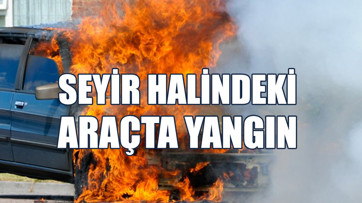 Girne'de Araç Yangını