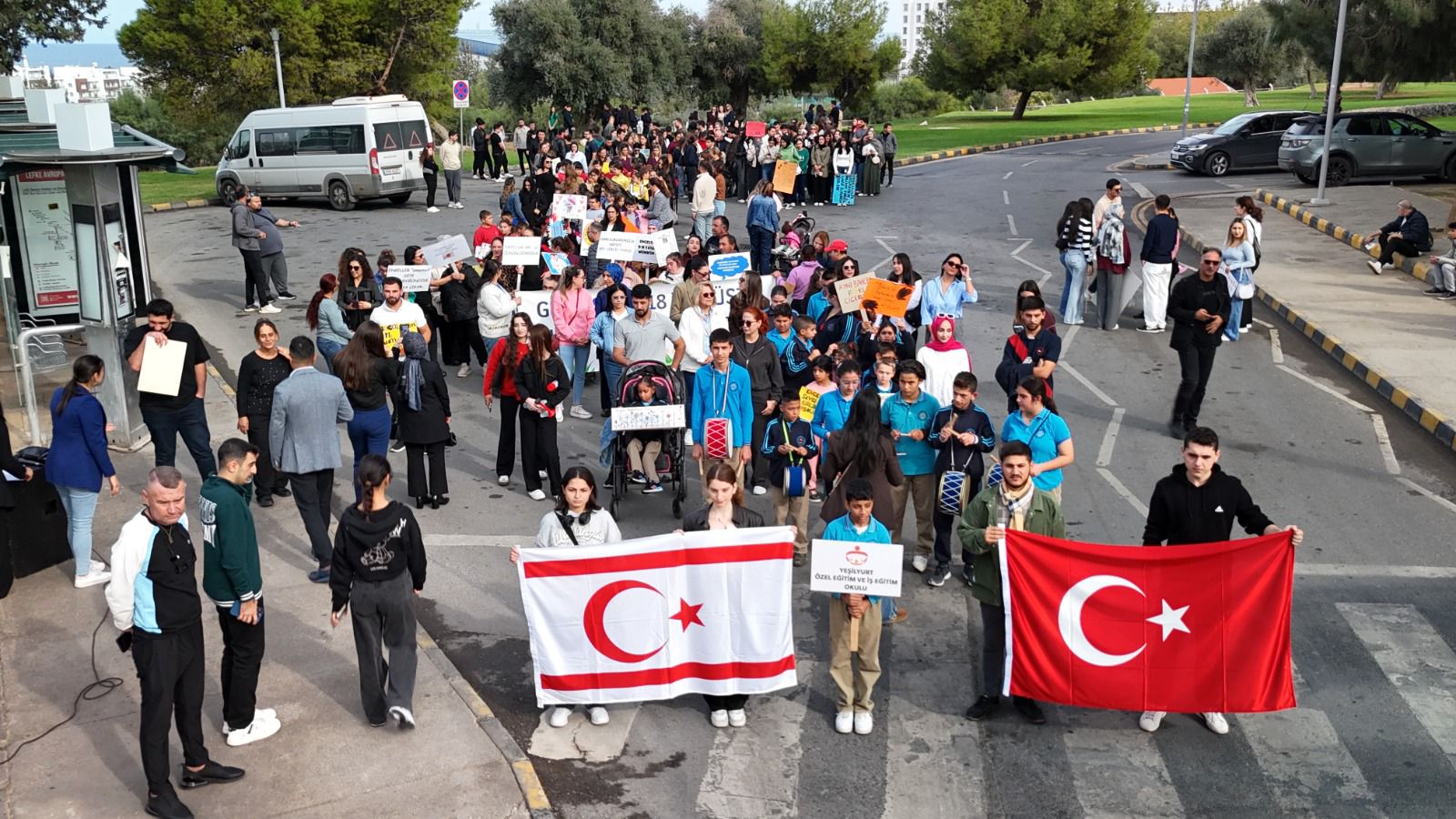 Lefke Belediyesi’nden 3 Aralık Dünya Engelliler Günü için farkındalık yürüyüşü