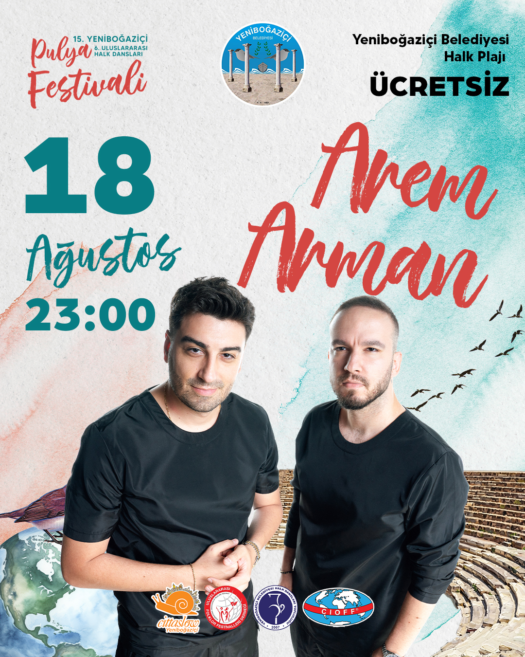 Yeniboğaziçi Pulya Festivali'nde, Arem & Armen sahne alacak