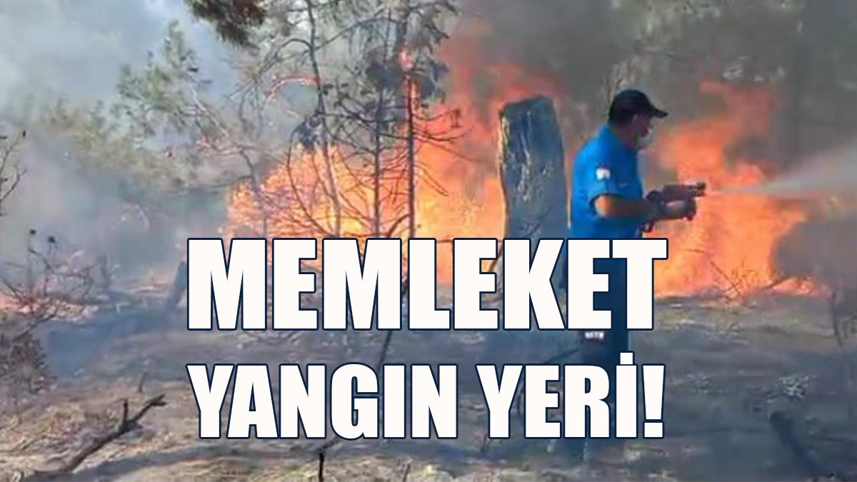 Ülkede Dün 4 Ayrı Bölgede 4 Ayrı Yangın Meydana Geldi