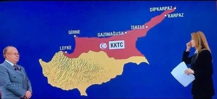 Kıbrıs haritasındaki hatalar tepkilere neden oldu