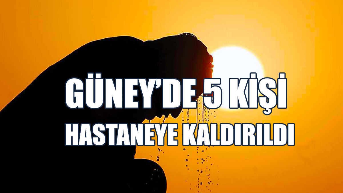 Aşırı Sıcaklar Güney'de 5 Kişiyi Hastenelik Etti