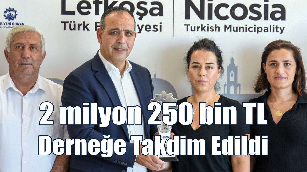 Ülker Lefkoşa Maratonu’ndan 2 milyon 250 Bin TL Derneğe Takdim Edildi