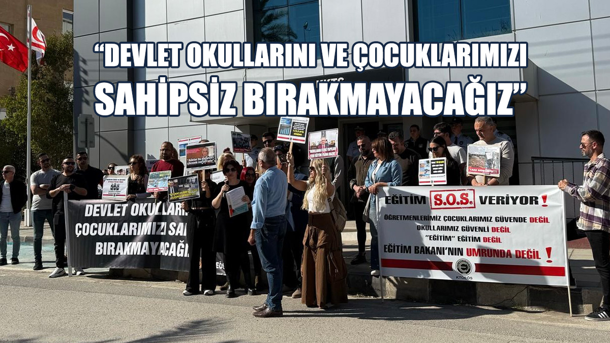 KTOEÖS, Milli Eğitim Bakanlığı Önünde Eylem Yaptı