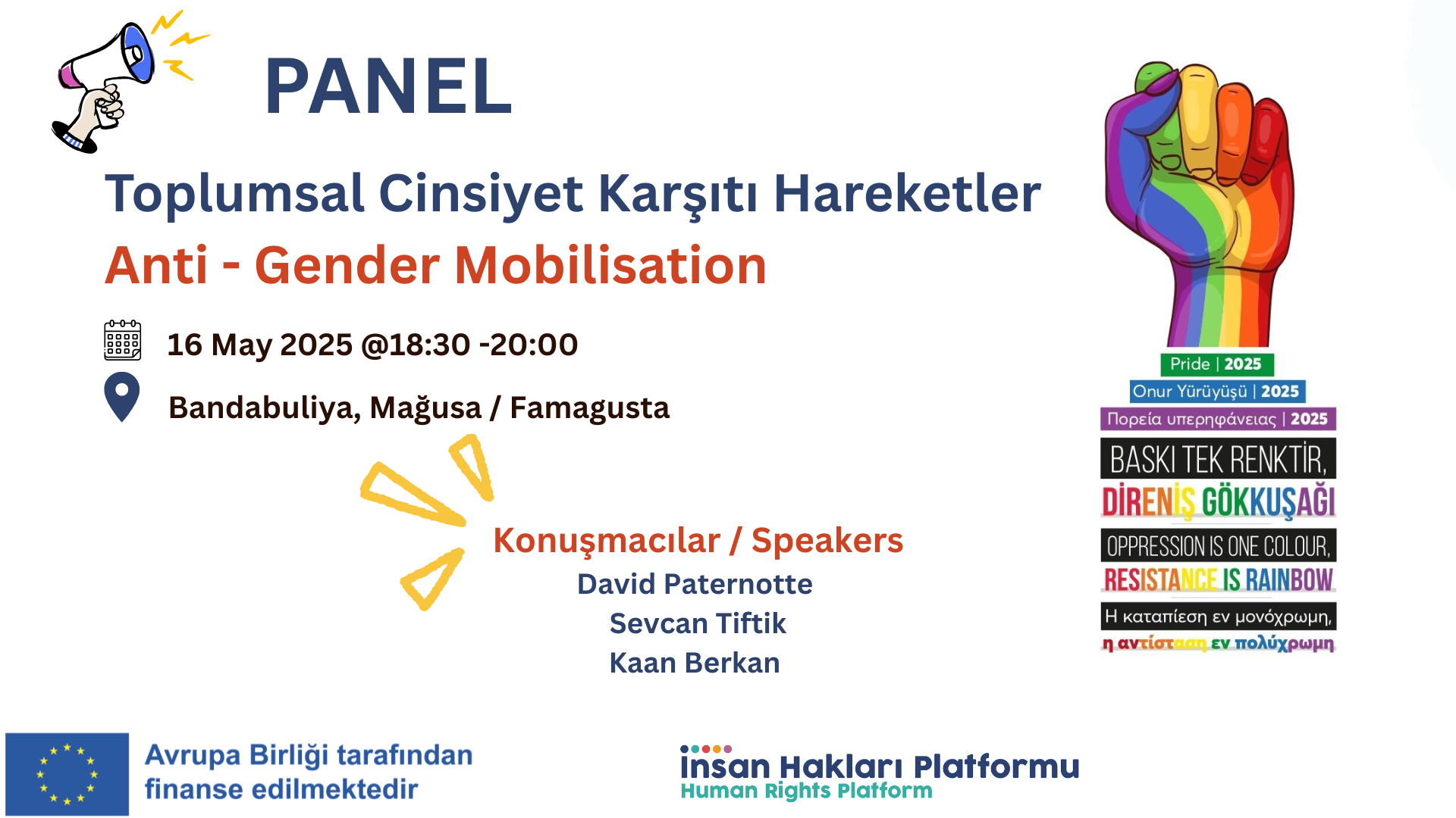 “Toplumsal Cinsiyet Karşıtı Hareketler” paneli düzenleniyor