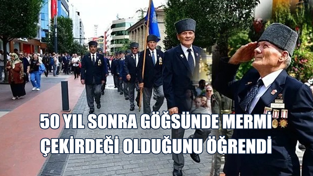 Kıbrıs Gazisi, Vücudunda Kalan Mermi Çekirdeğini Yıllar Sonra Öğrendi