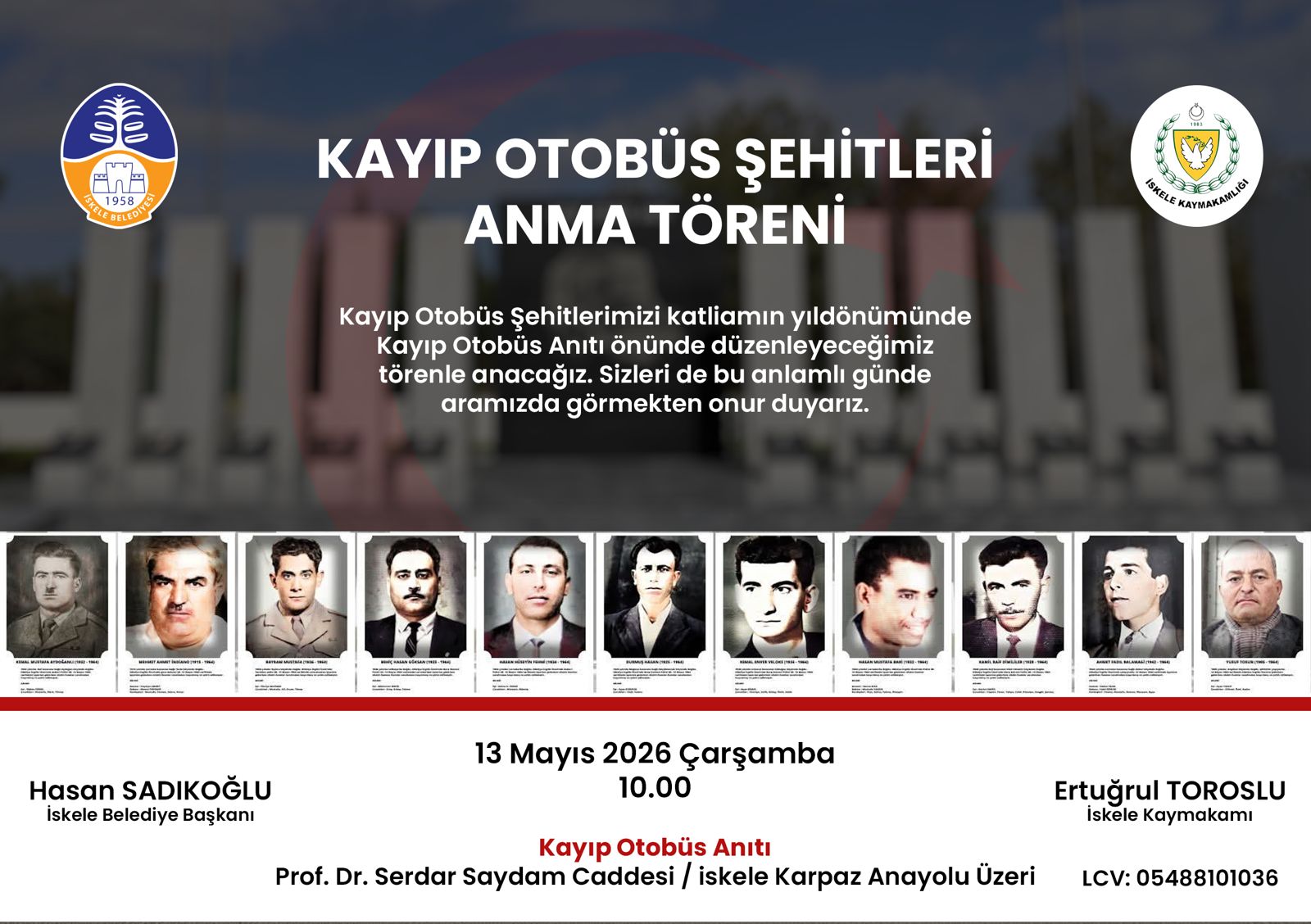 Kayıp Otobüs Şehitleri yarın anılacak