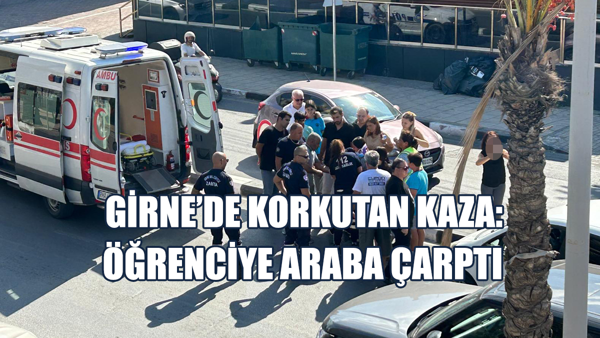 Karşıdan Karşıya Geçmek İsteyen Öğrenciye Araba Çarptı