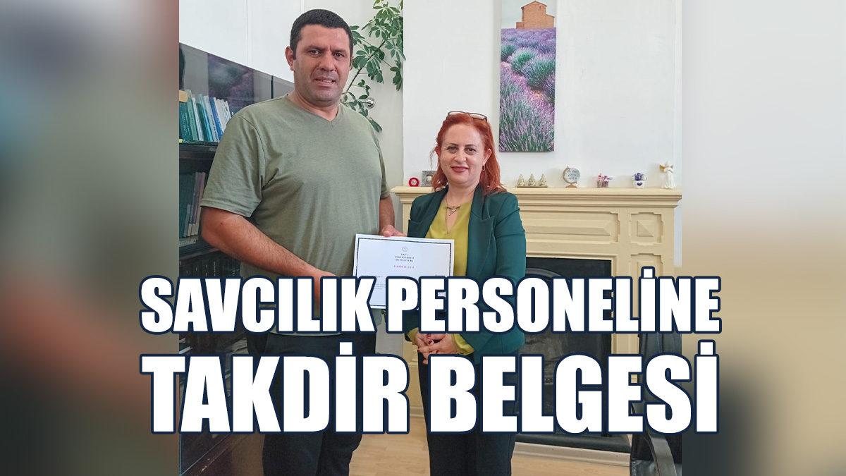 Suçluların Yakalanmasına Yardım Eden Mustafa Ferzan’a Takdir Belgesi
