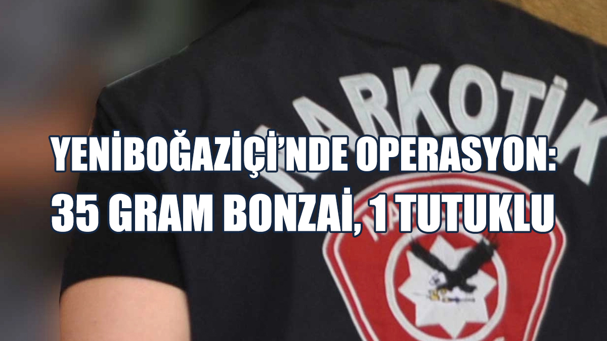 Yeniboğaziçi’nde Operasyon: 35 Gram Bonzai, 1 Tutuklu