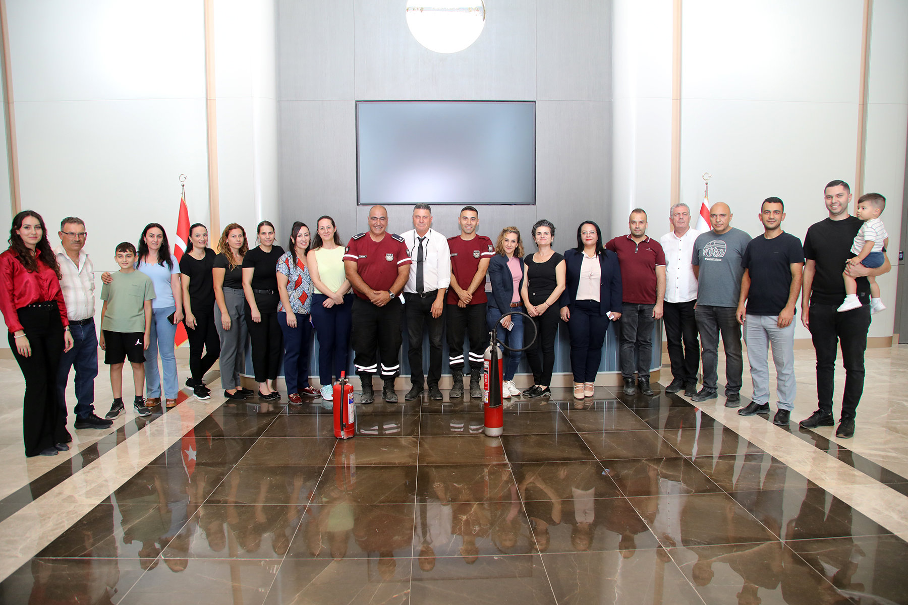Meclis personeline yangın söndürme ve ilk müdahale eğitimi verildi