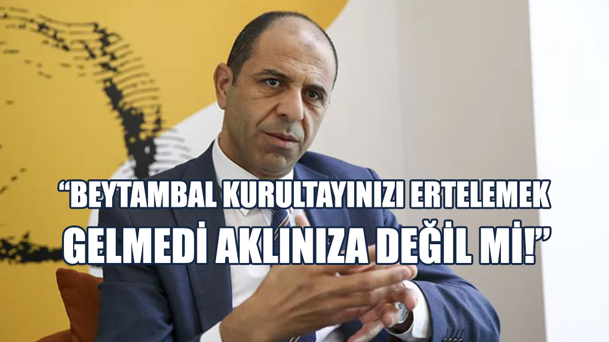 Bir Tepkide Özersay'dan Geldi...