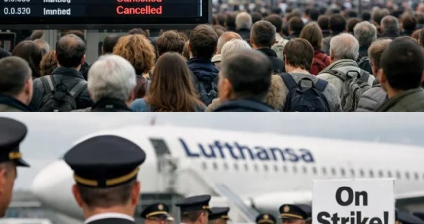 Lufthansa'da 48 saatlik grev: Yüzlerce uçuş iptal