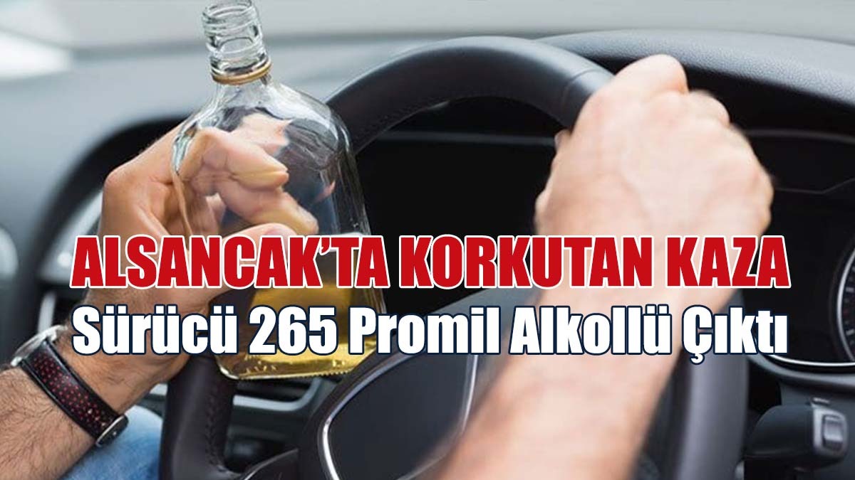 Alsancak’ta Korkutan Kaza: Sürücü 265 Promil Alkollü Çıktı