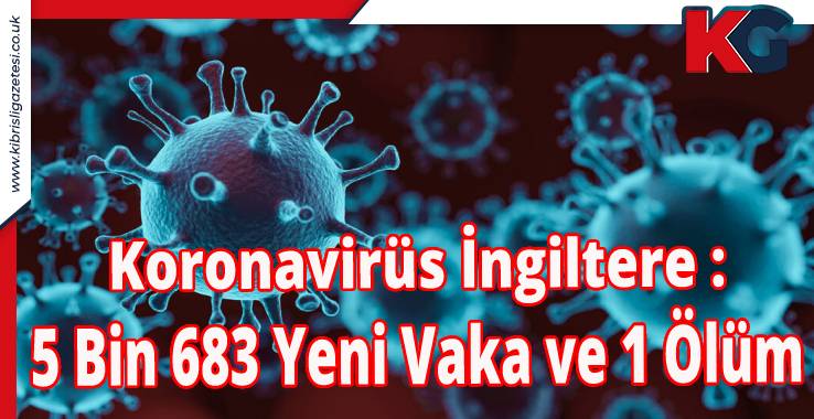 Koronavirüs İngiltere : 5 Bin 683 Yeni Vaka ve 1 Ölüm