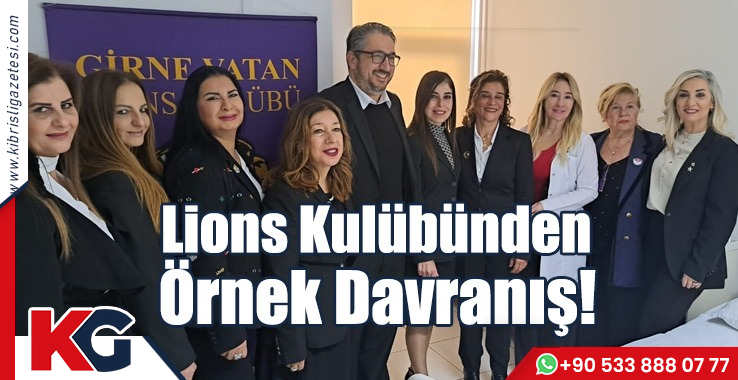 Lions Kulübünden Örnek Davranış!