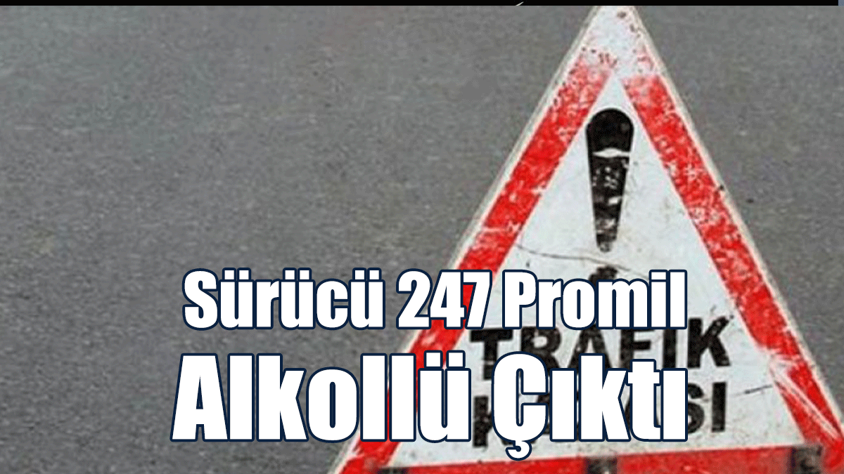 Sürücü 247 Promil Alkollü Çıktı