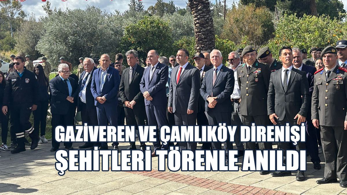 Tören, Gaziveren’deki Şehitler Anıtı Önünde Düzenlendi