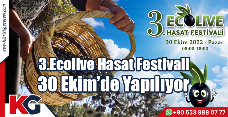 3.Ecolive Hasat Festivali 30 Ekim’de Yapılıyor