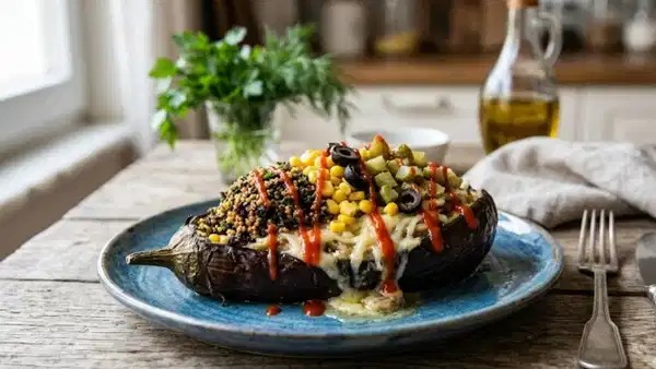 Köz aromalı enfes lezzet: Patlıcan kumpir tarifi