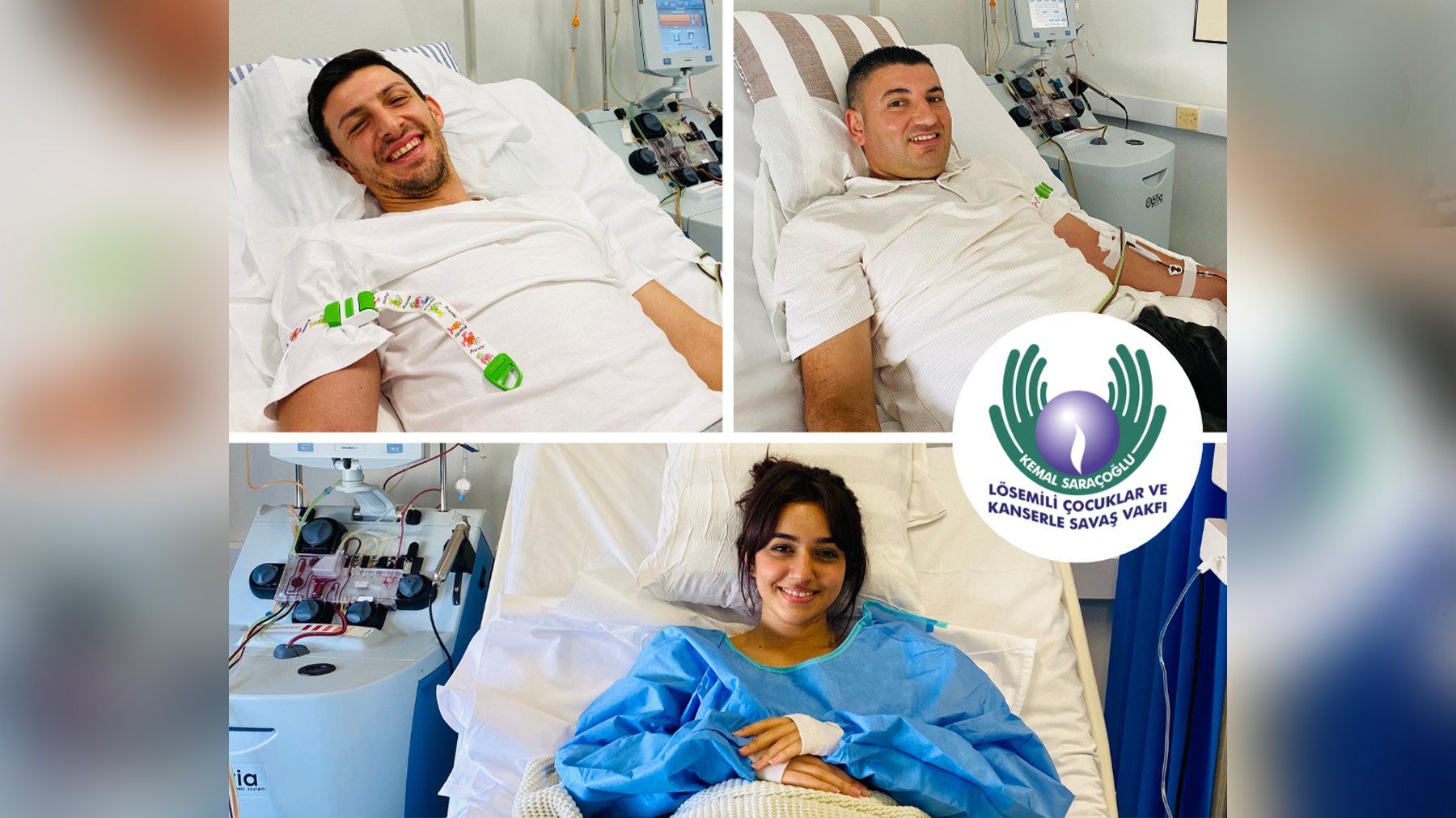 Aspur Yükselir, Ali Solelgil ve Hasret Altunbıçak bağışlarıyla üç hastaya umut oldu