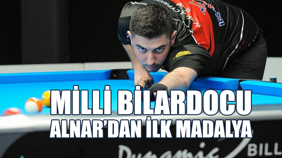 Milli Bilardocu Mustafa Alnar’dan İlk Madalya