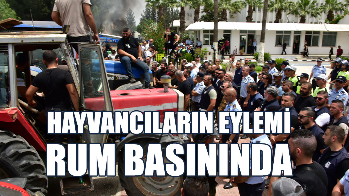 Hayvancıların Eylemi Rum Basınında
