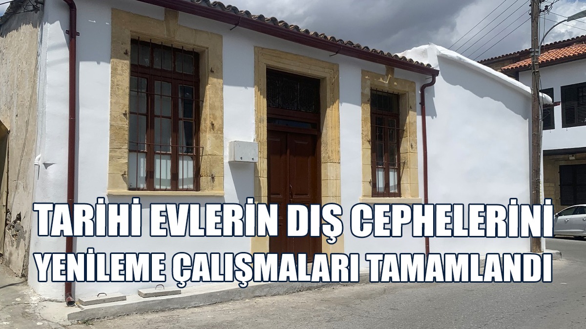 Lefkoşa'daki Tarihi Evlerin Çatıları Rehabilite Edildi
