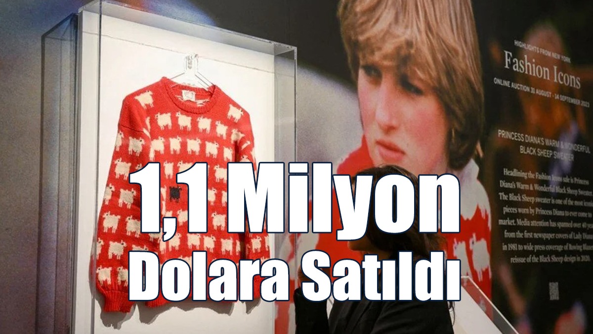Prenses Diana'nın İkonik Koyunlu Kazağı 1,1 Milyon Dolara Satıldı