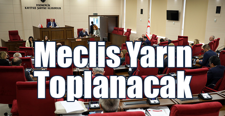 Meclis Yarın Toplanacak