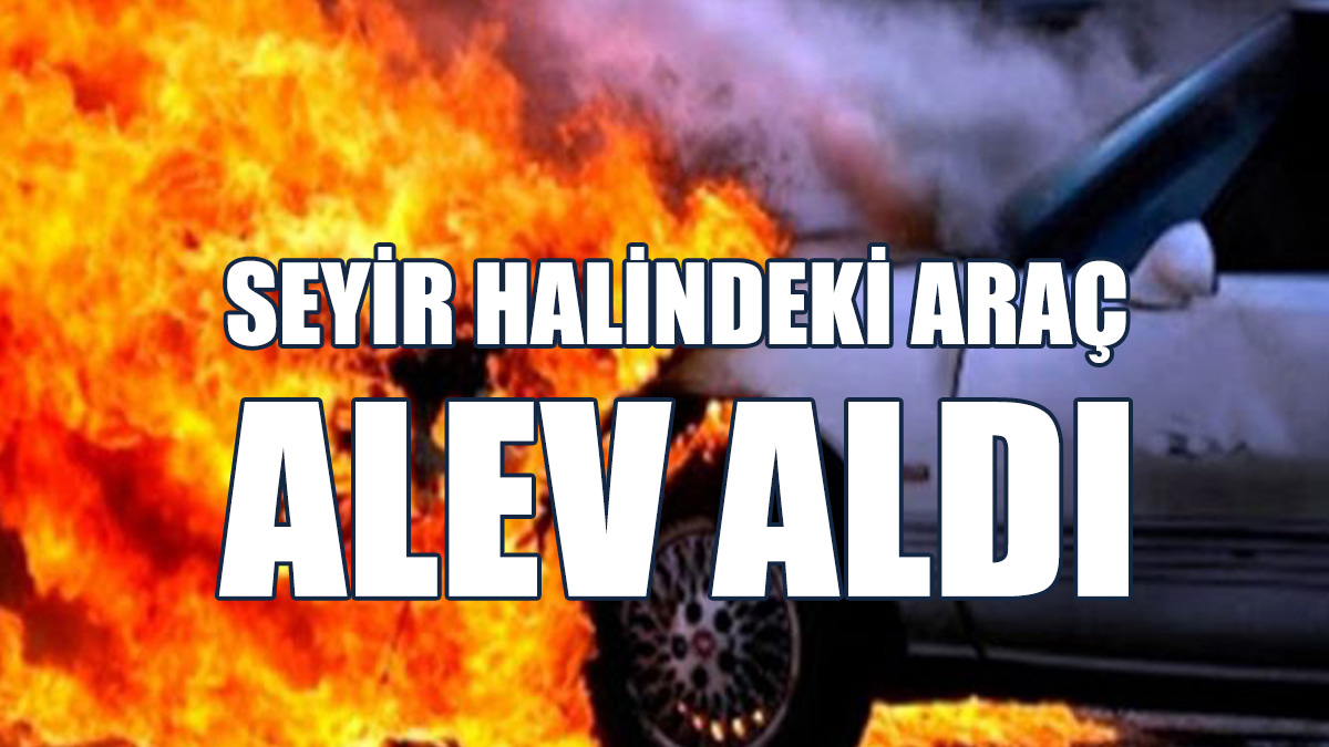 Gazimağusa-Lefkoşa Anayolu'nda Araç Yangını