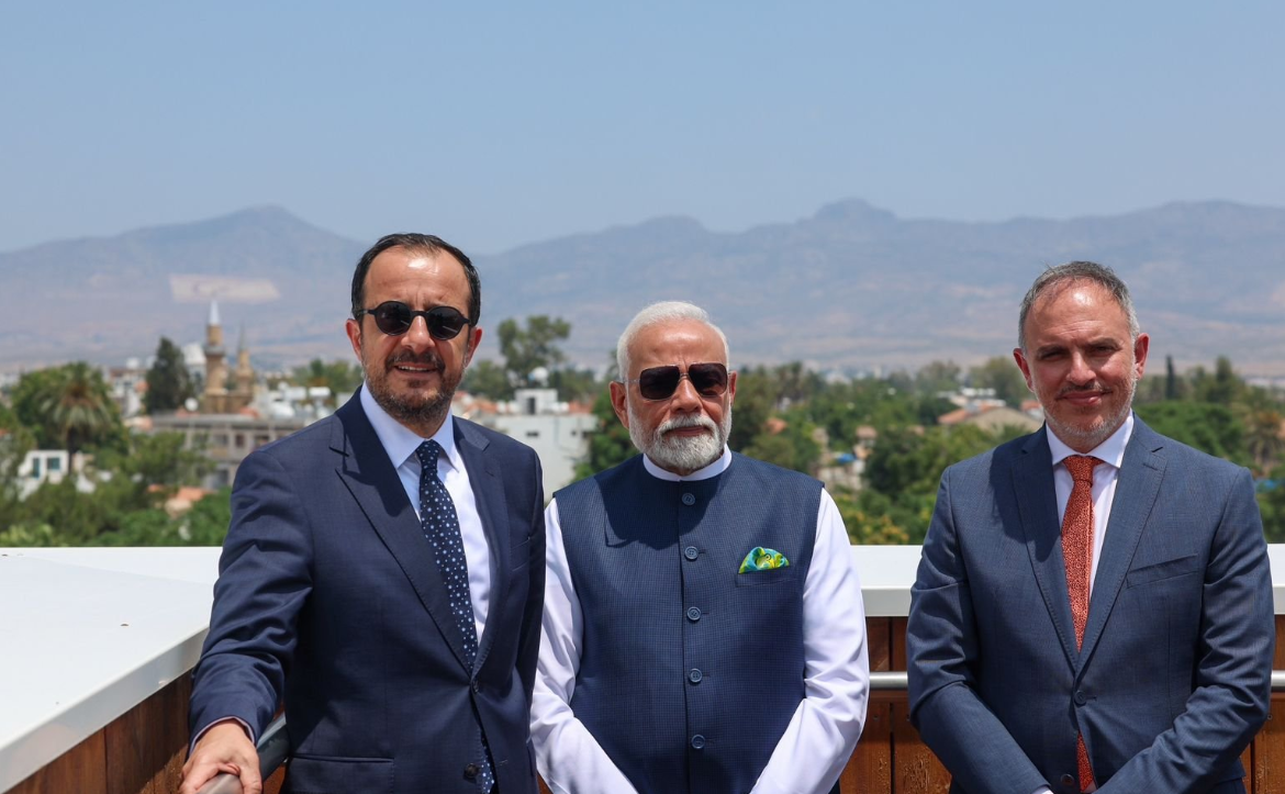 Hindistan Başbakanı Modi Güney Kıbrıs’ta temaslarda bulundu