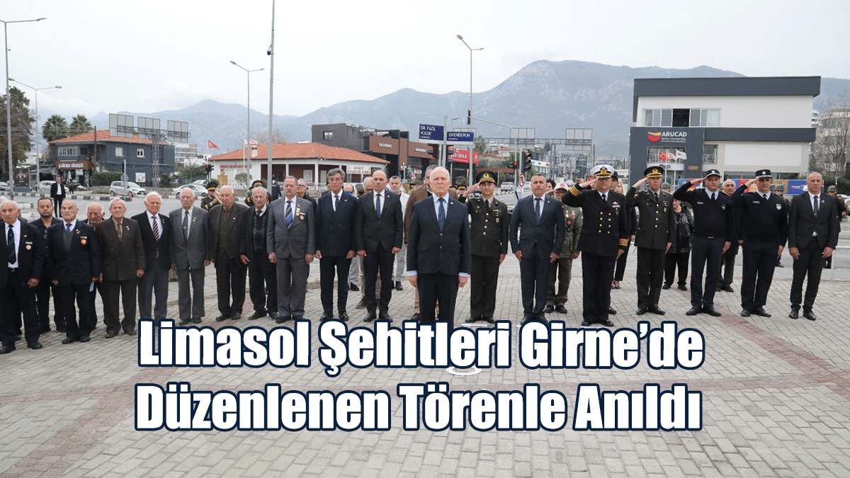 Limasol Şehitleri Girne’de Düzenlenen Törenle Anıldı