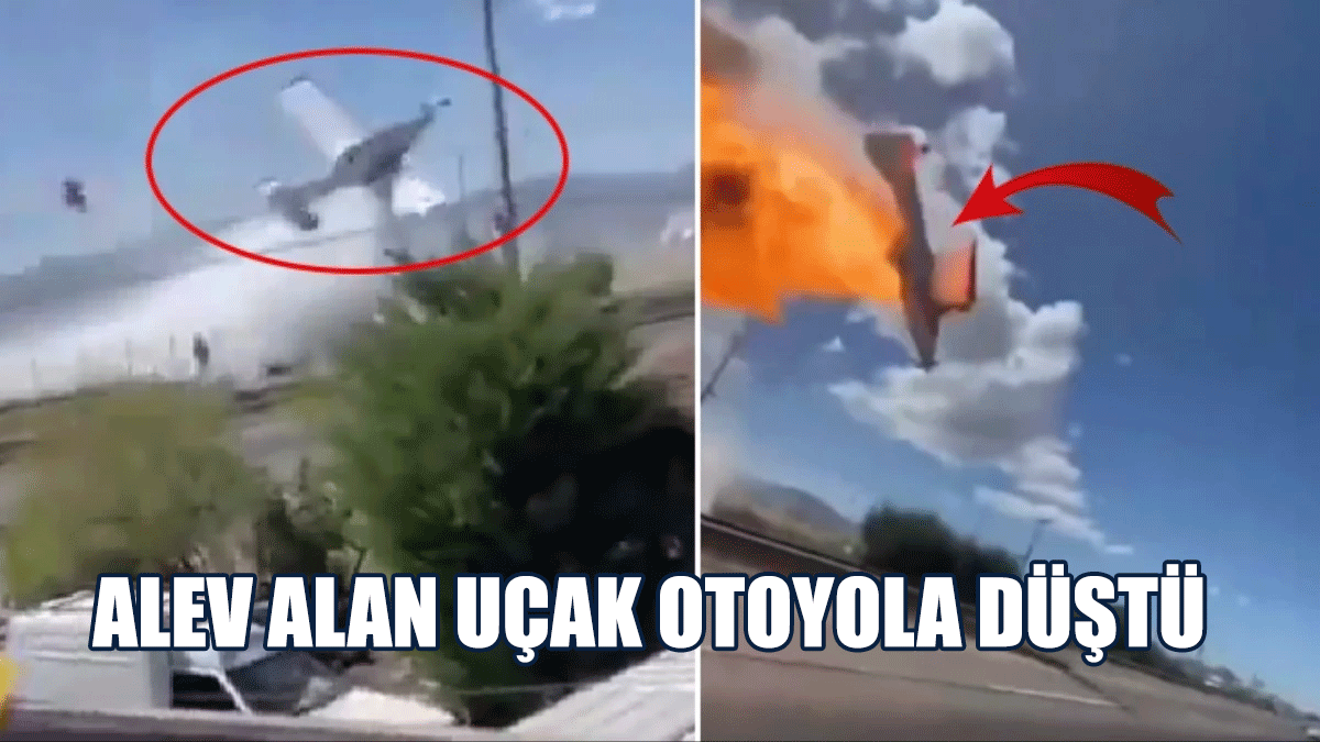 Şili'de Küçük Uçak Alev Alarak Otoyola Düştü