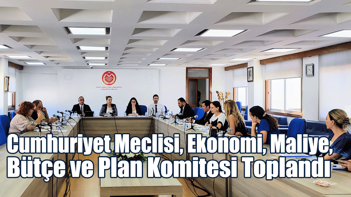 Cumhuriyet Meclisi, Ekonomi, Maliye, Bütçe ve Plan Komitesi Toplandı