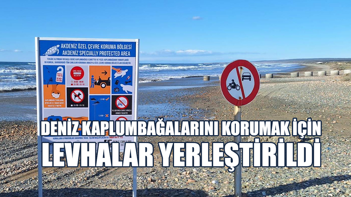 Akdeniz Özel Çevre Koruma Bölgesi’ne Levha Yerleştirildi