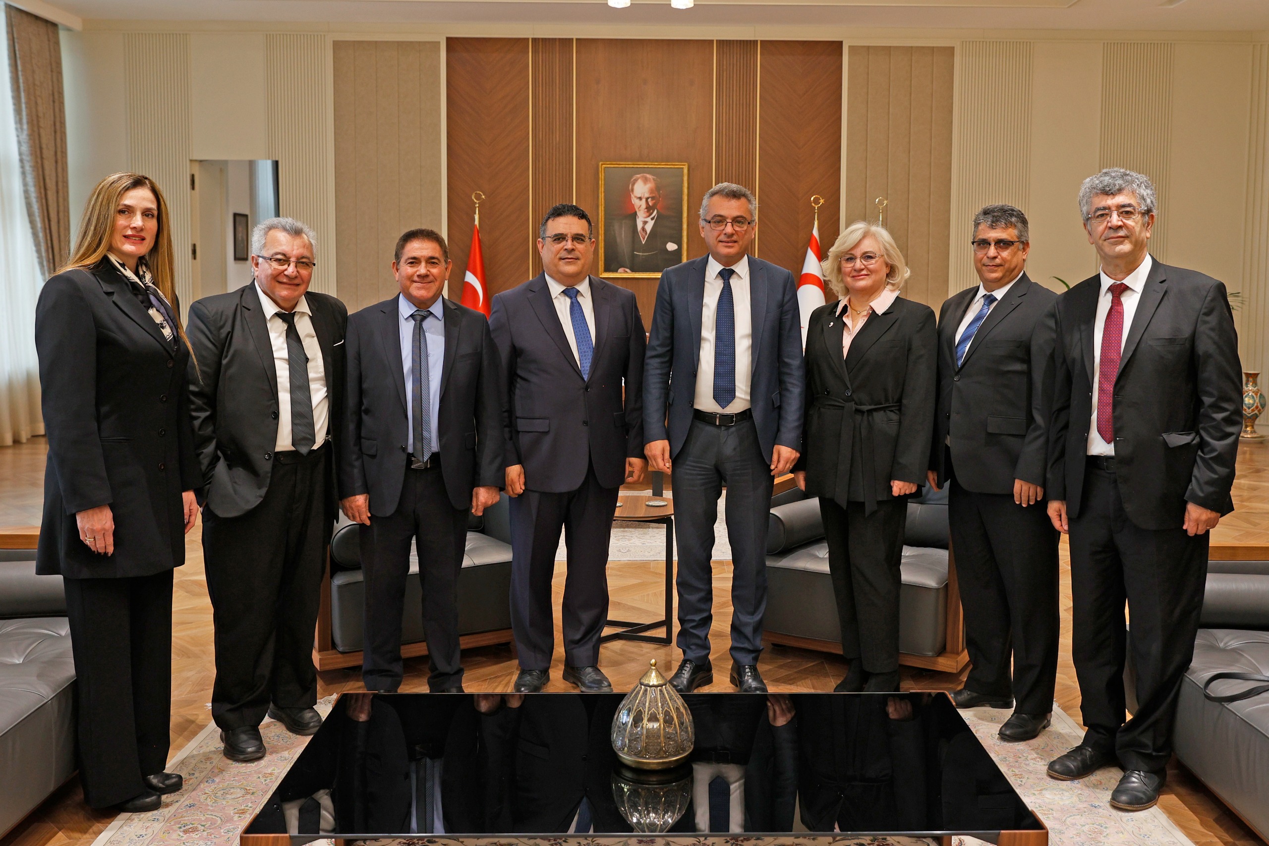 Cumhurbaşkanı Erhürman, YÖDAK heyetini kabul etti