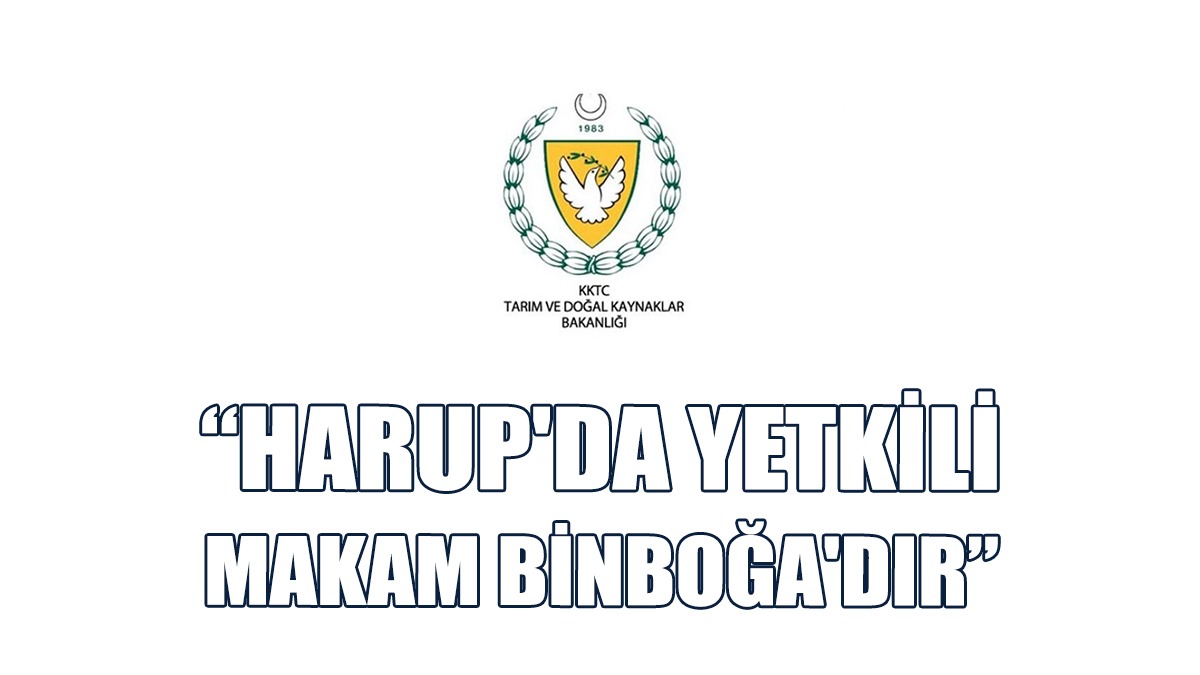 Tarım ve Doğal Kaynaklar Bakanlığı'ndan Suçlamalara Cevap