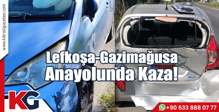 Lefkoşa-Gazimağusa Anayolunda Kaza