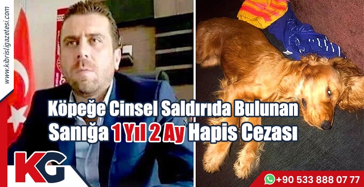 Köpeğe Cinsel Saldırıda Bulundu: 1 Yıl 2 Ay Hapis Cezası