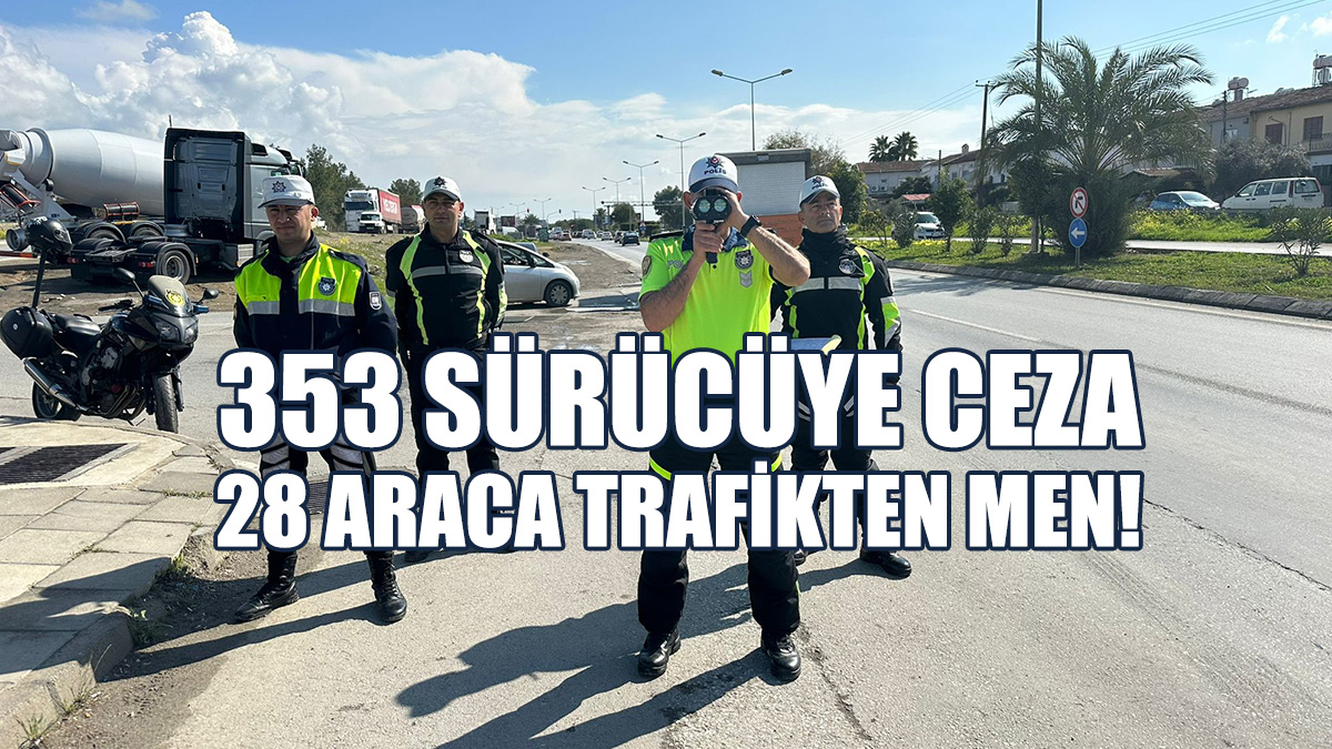 Trafik Denetimlerinde 2 bin 59 Sürücüden 353’ü Rapor Edildi