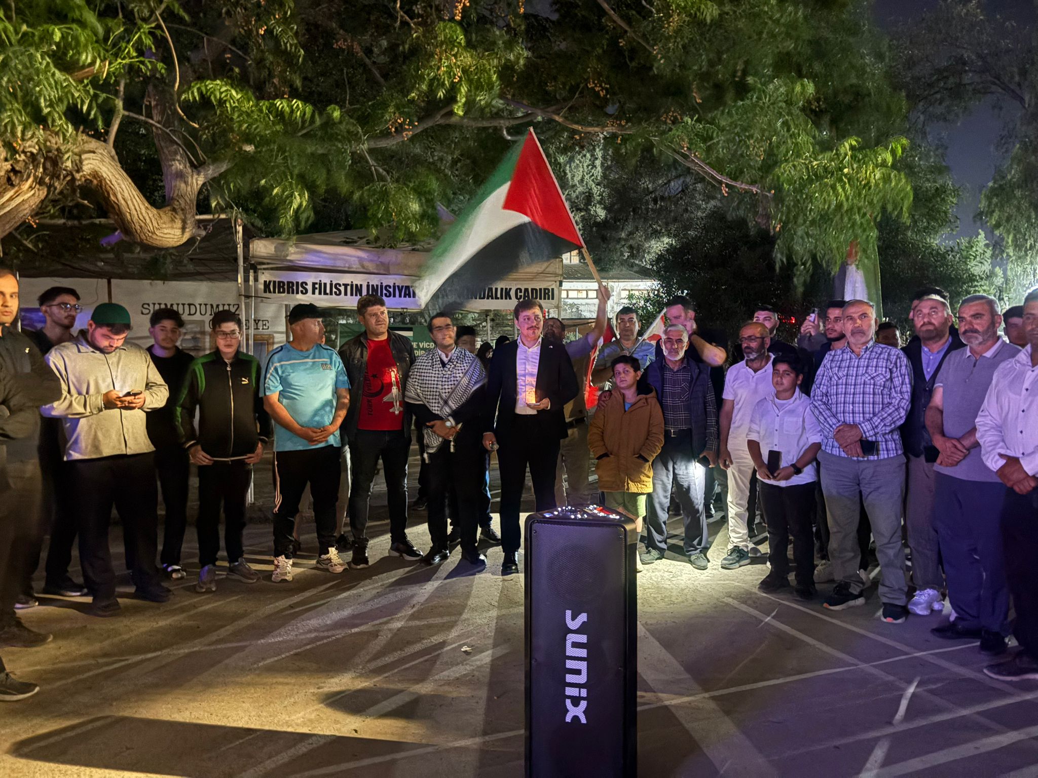 İsrail'in Küresel Sumud Filosu'na saldırısı KKTC’de de protesto edildi