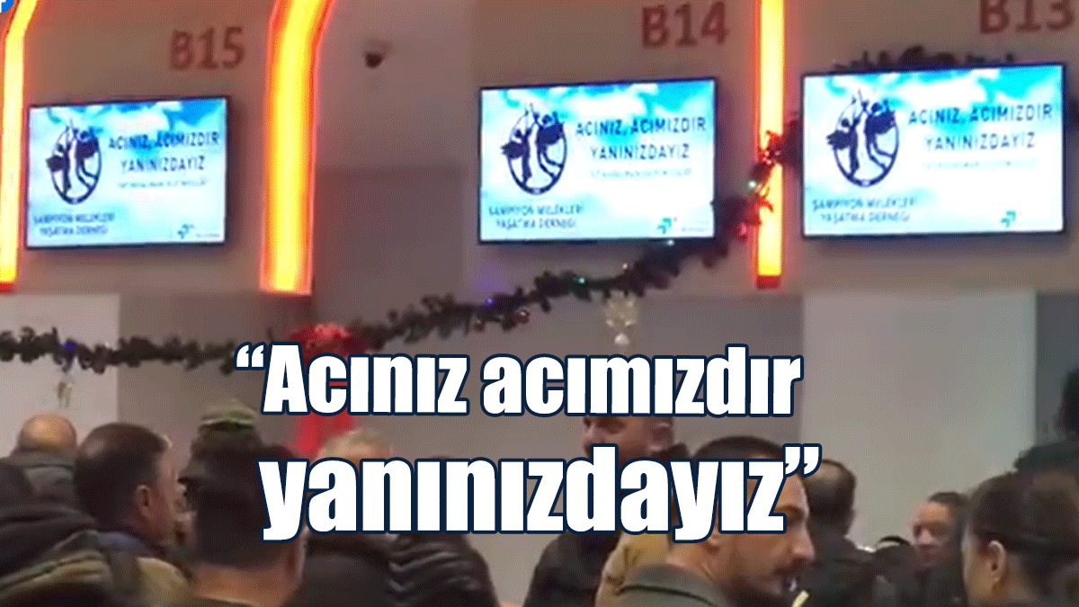 Ercan’da Ortak Ses: Acınız Acımızdır
