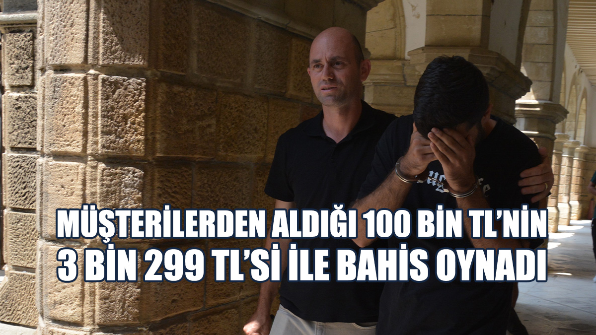 Lefkoşa’da Çalıştığı Bahis Salonundan Para Çalıp Bahis Oynadı