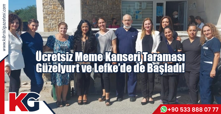 Ücretsiz Meme Kanseri Taraması, Güzelyurt ve Lefke'de de Başladı!